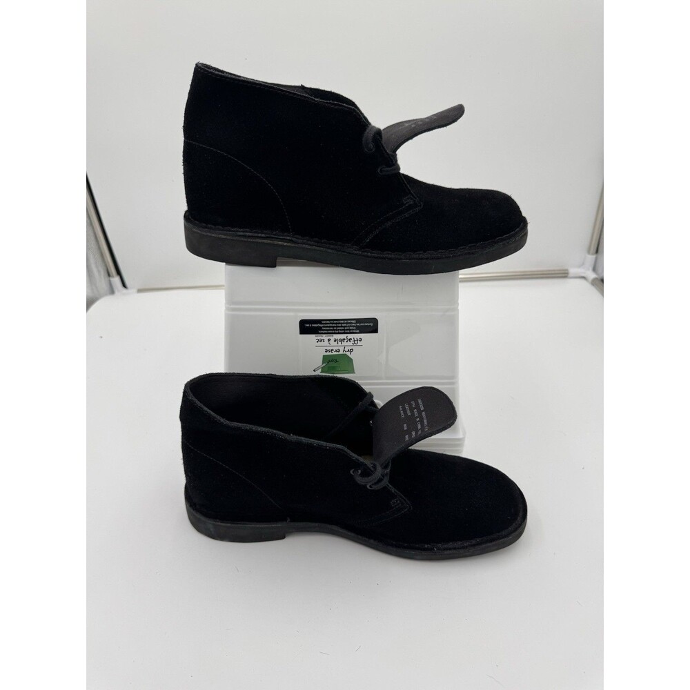 Clarks Men's Bushacre 2 Black Suede Chelsea Boots Mens‎ Size 9.5 26082288